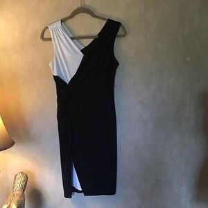 Valerie Bertinelli Black & White Dress